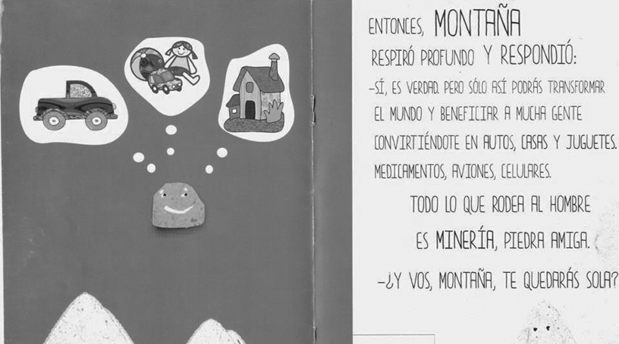 San Juan: regalan libros infantiles pro mineros