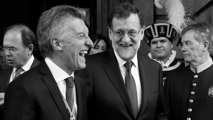 Macri-Rajoy-Telefonica