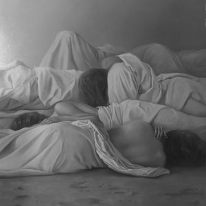 Tres-figuras-pintura-dolores-nunez-mujeres-dormir-desnudos-sabanas