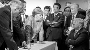 La foto del G7 que lo dice todo de las relaciones de Estados Unidos con sus presuntos aliados
