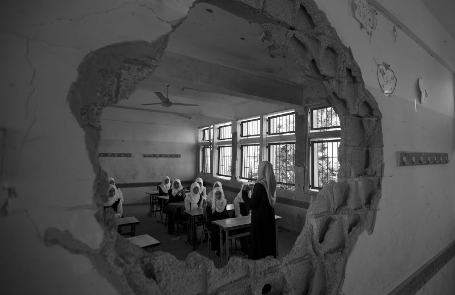 Gaza escuela niñas la-tinta