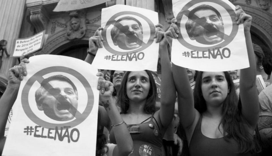Brasil mujeres protestas contra Bolsonaro la-tinta