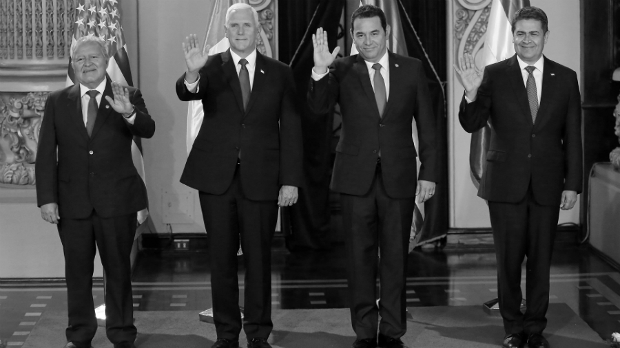 Estados Unidos Mike Pence presidentes centroamericanos la-tinta