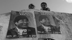 Bolivia Evo Morales afiches elecciones la-tinta