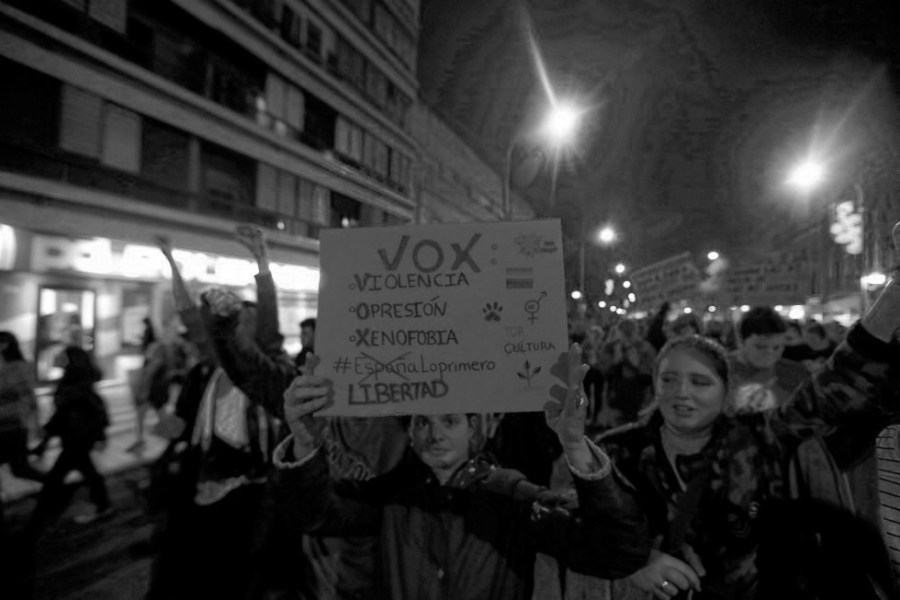 España manifestacion contra Vox Andalucia la-tinta