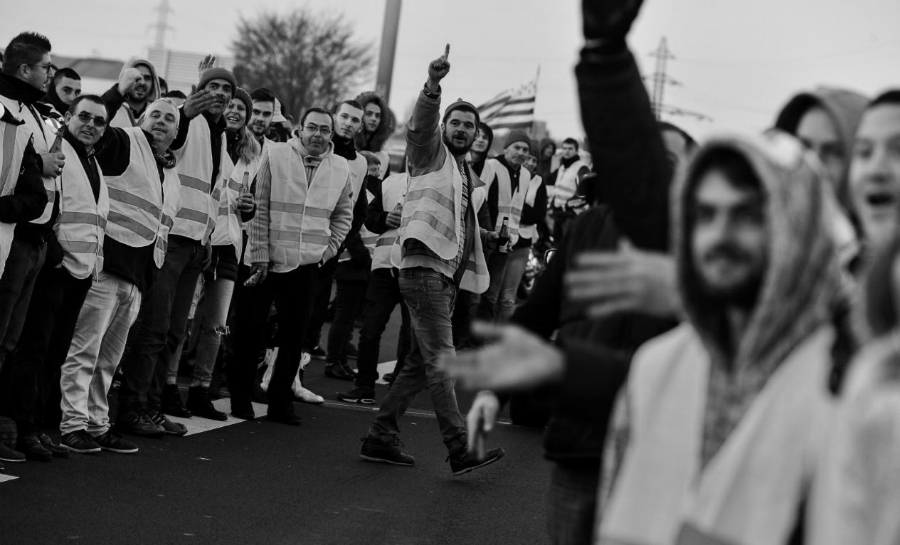 Francia Chalecos Amarillos protesta la-tinta