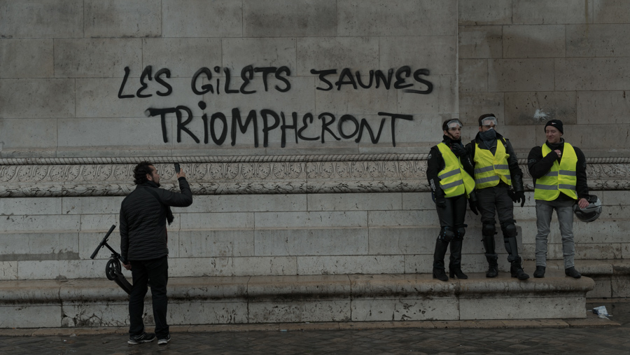 Manifestation des gilets jaunes. Paris, 1er décembre 2018.
