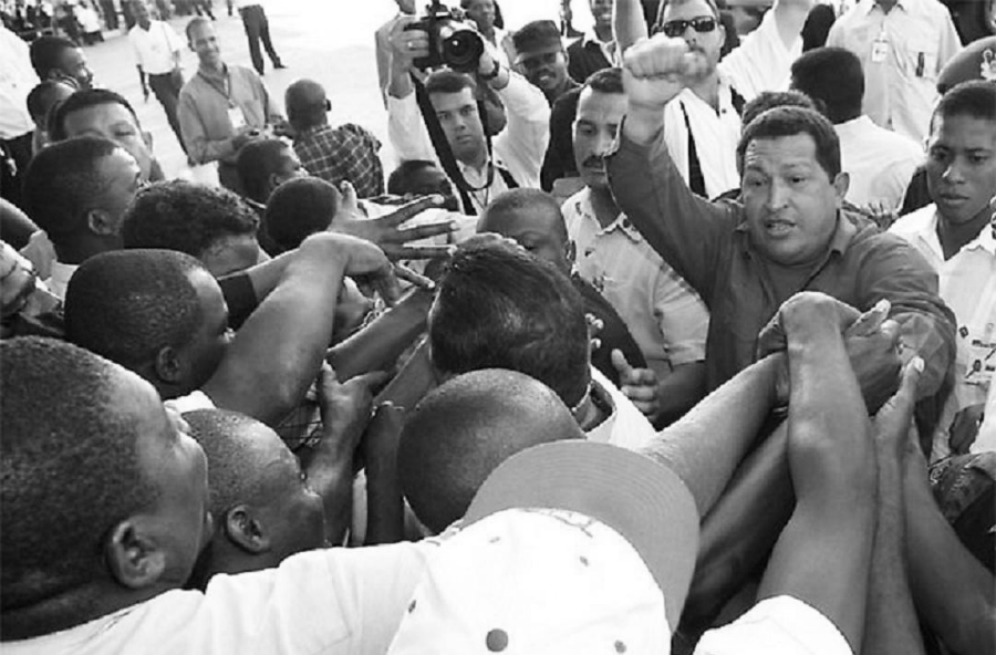 Haiti Hugo Chavez visita la-tinta