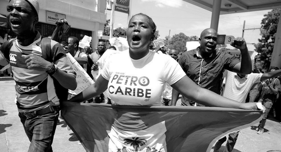 Haiti Petrocaribe protesta la-tinta