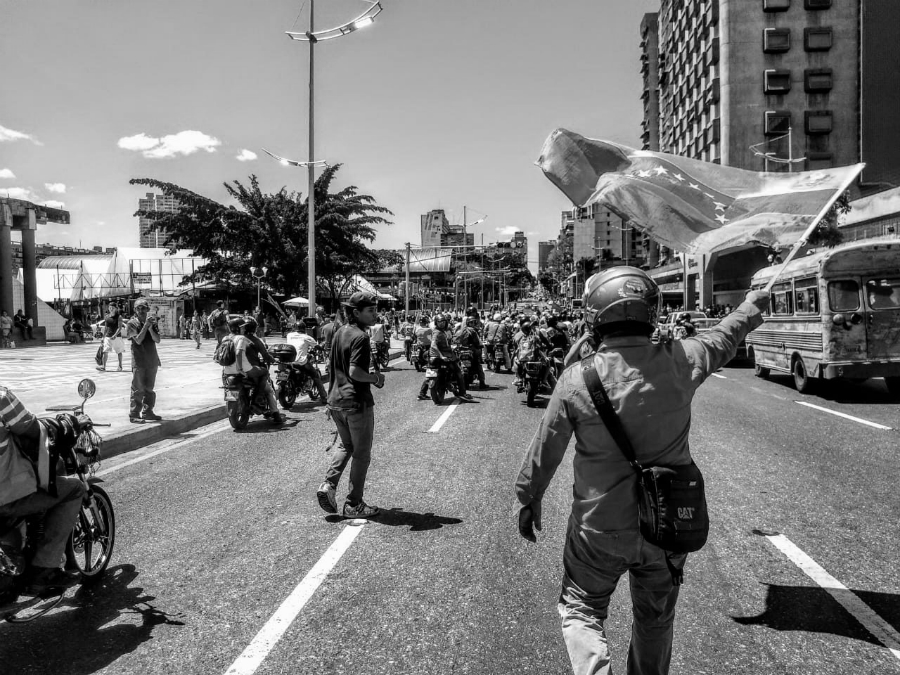 Venezuela Caracas marcha la-tinta