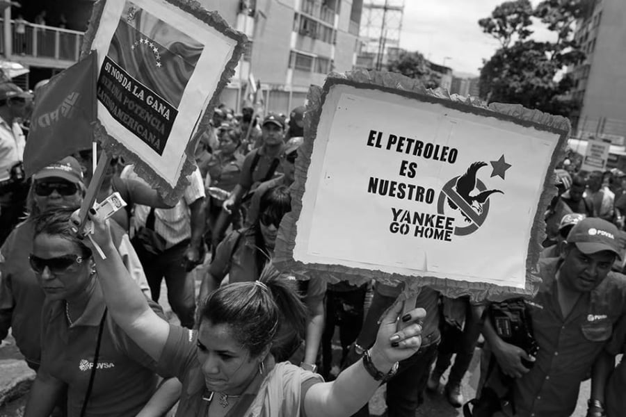Venezuela chavismo movilizado la-tinta