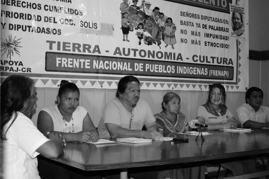 Costa Rica Frente Nacional de Pueblos Indigenas la-tinta
