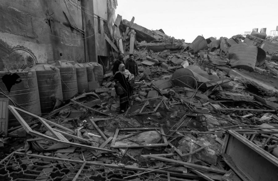 Palestina Franja de Gaza casas destruidas la-tinta