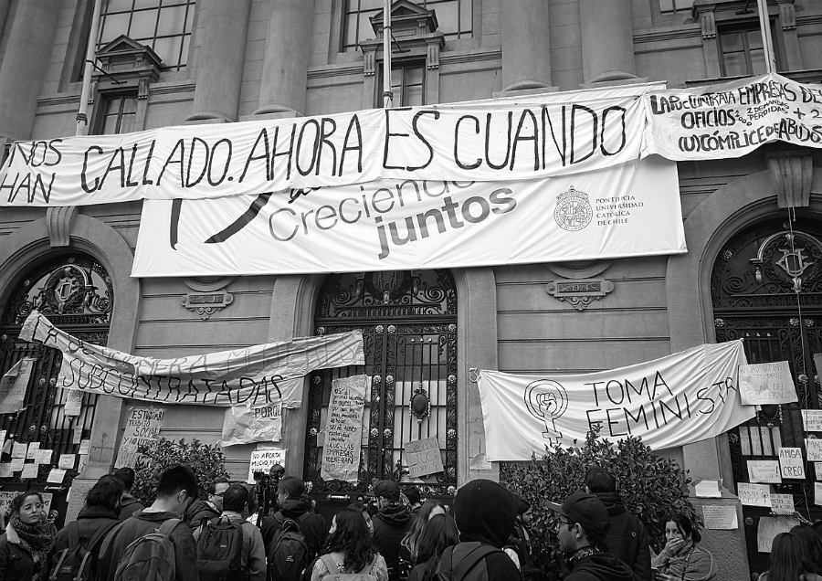 Chile toma feminista universidad la-tinta