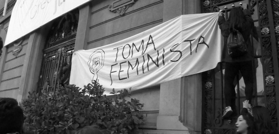 Chile universidad toma feminista la-tinta