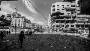 Palestina Gaza despues de bombardeos la-tinta