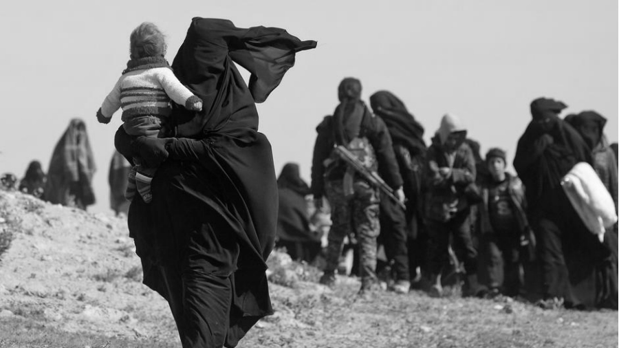 Siria Baghouz mujeres y niños de ISIS
