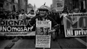 Chile movilizacion contra AFP la-tinta