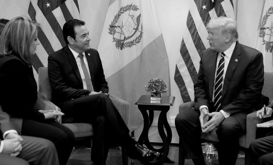 Guatemala presidente Morales y Trump la-tinta