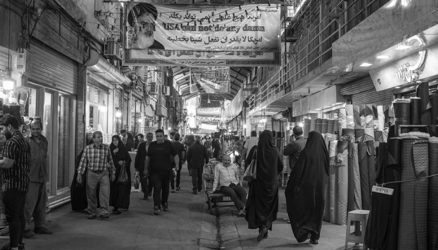 Iran bazar de Teheran la-tinta