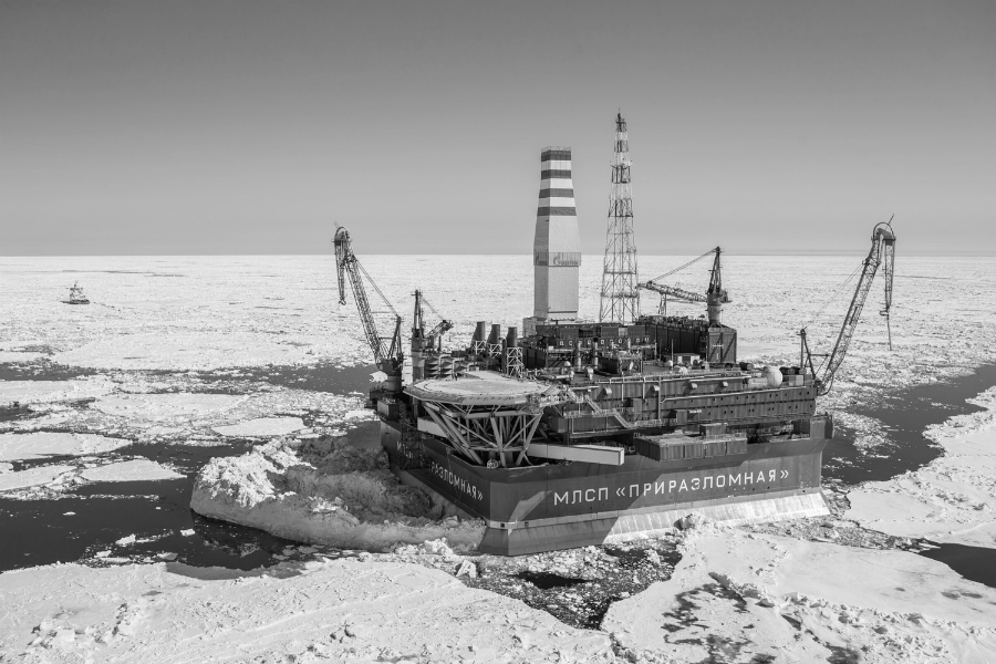 Artico plataforma petrolera la-tinta