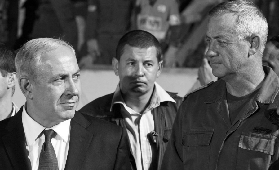 Israel Netanyahu Benny Gantz la-tinta