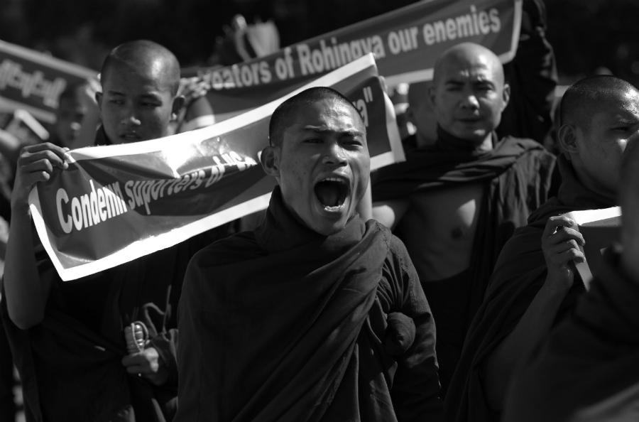 Myanmar budistas Ma Ba Ta la-tinta