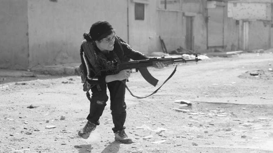 Siria Serekaniye milicana FDS la-tinta