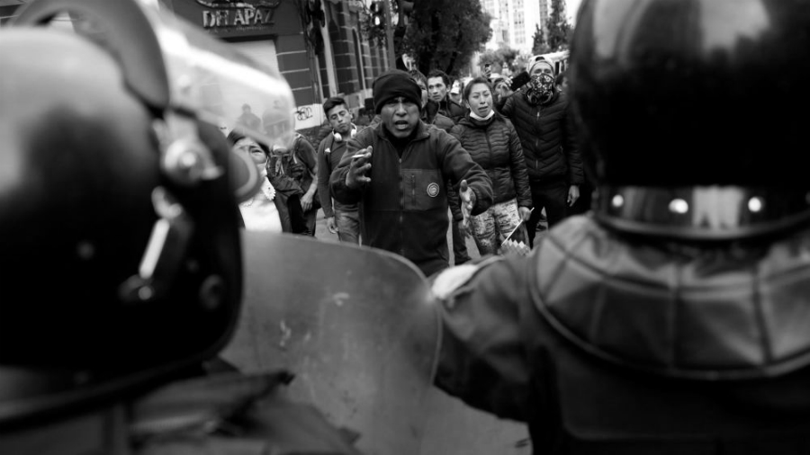 Bolivia represion policial la-tinta