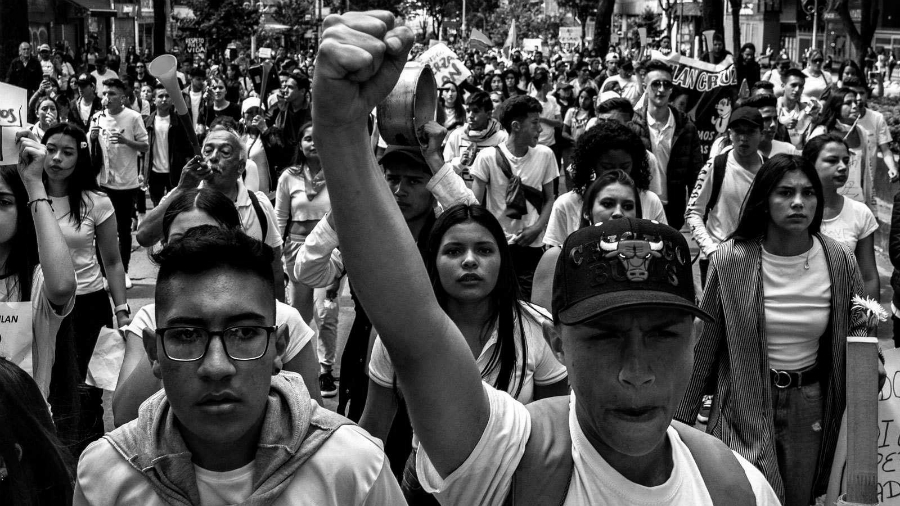 Colombia estudiantes paro nacional la-tinta