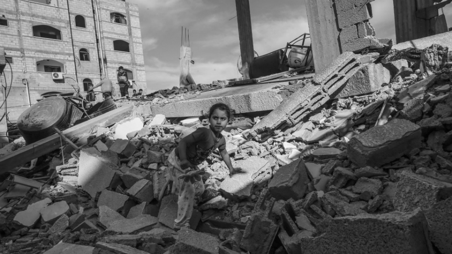 Palestina Gaza bombardeos niños la-tinta