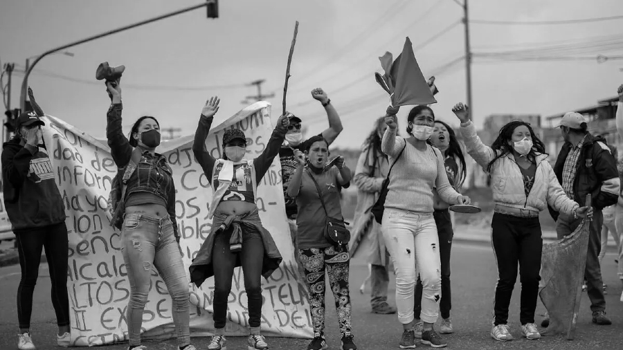 Colombia protestas cuarentena la-tinta