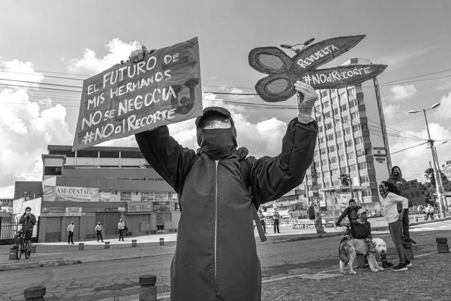 Ecuador protesta educativa coronavirus la-tinta