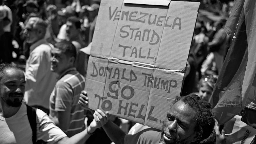 Venezuela protesta contra Trump la-tinta