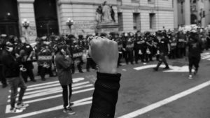 Estados Unidos City hall occupy la-tinta