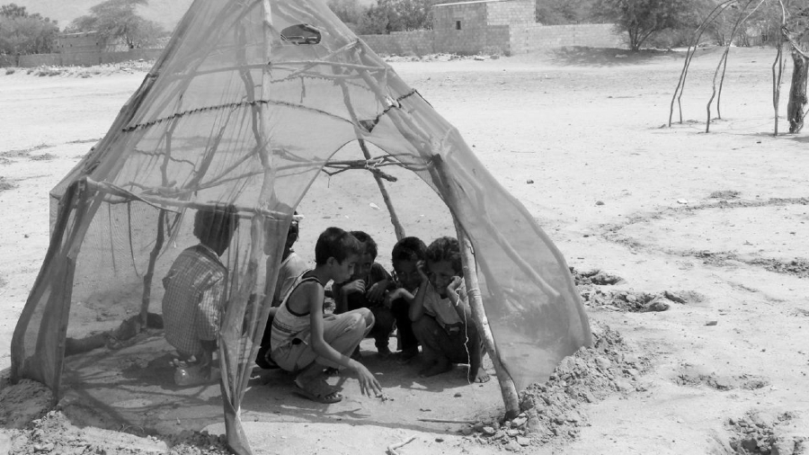 Yemen niños refugiados la-tinta