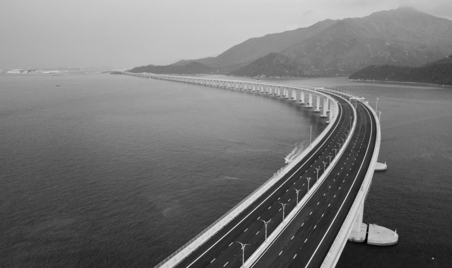 China puente a Macao la-tinta