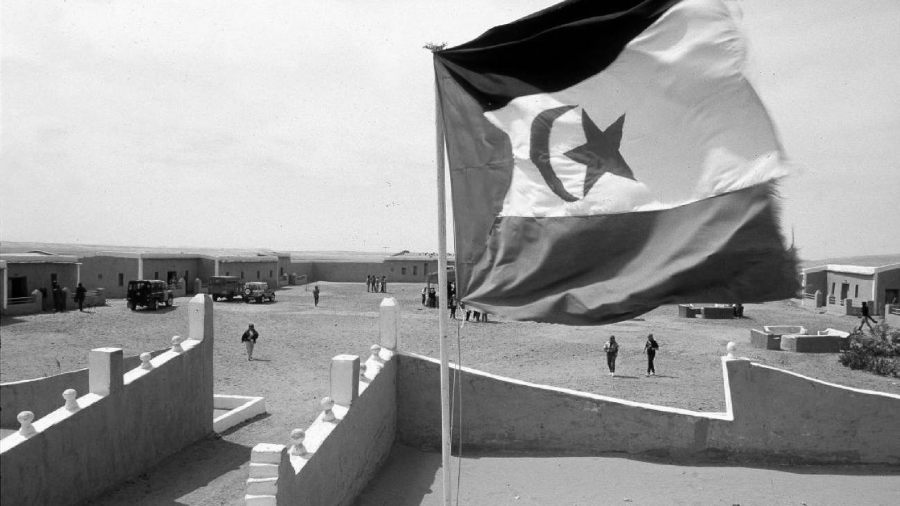 Sahara Occidental Frente Polisario bandera la-tinta