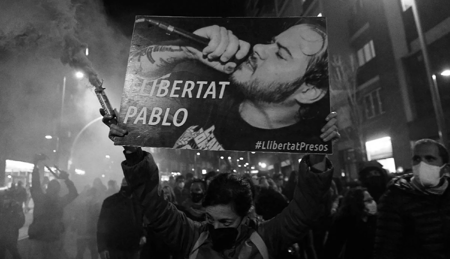 España Pablo Hasel protestas la-tinta