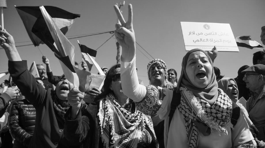 Palestina protesta de mujeres la-tinta