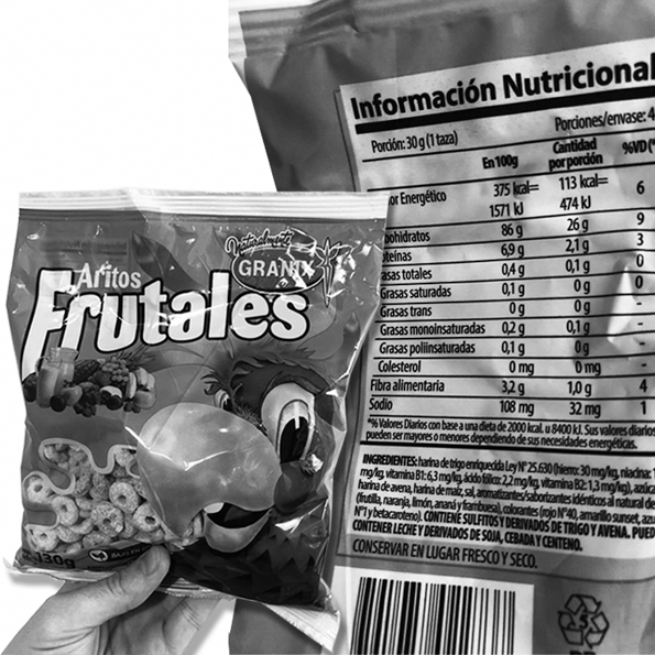 alimentos-fruta-lácteos-etiquetados-cereales-azucar
