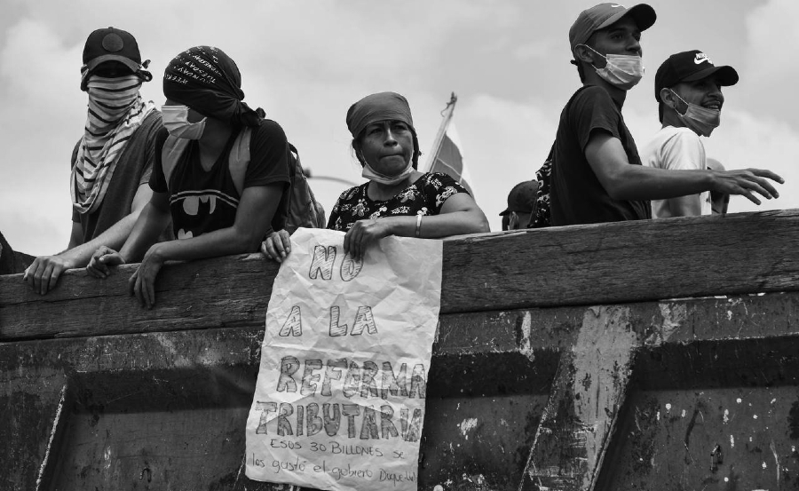Colombia movilizacion contra reforma tributaria la-tinta