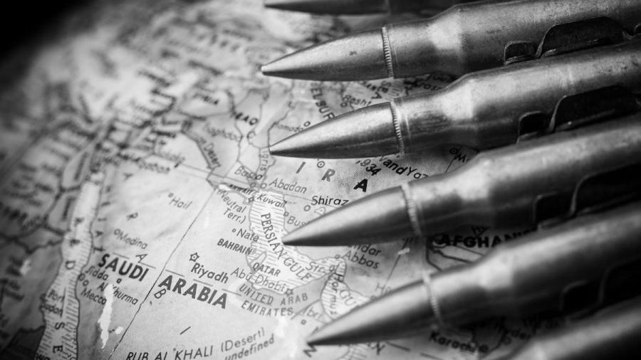 Arabia Saudita mapa armamento la-tinta