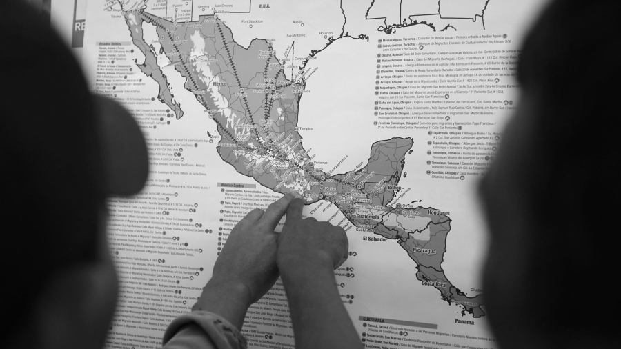 Centroamerica mapa migrantes la-tinta