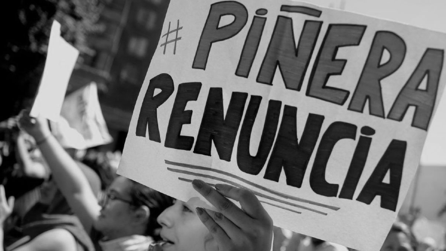 Chile Fuera Piñera la-tinta