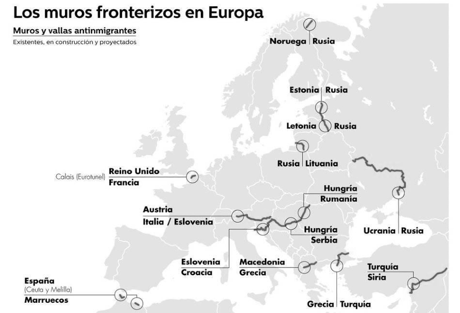 Europa muros fronterizos la-tinta