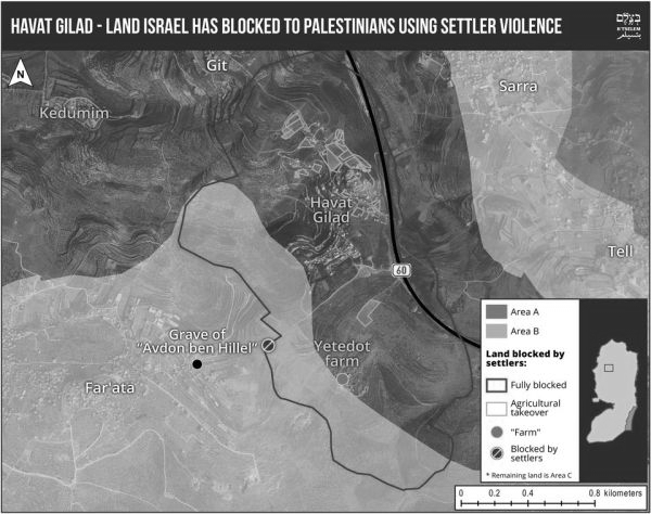 mapa-colonia-Havat-Gilad-violencia-colonos-judíos-territorio-palestino-Cisjordania