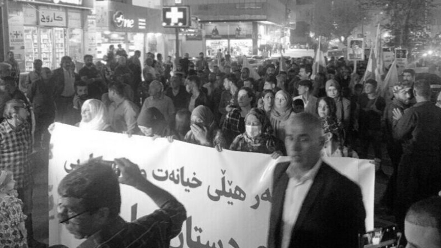 Kurdistan Sulaymaniyah manifestacion contra invasion turca la-tinta