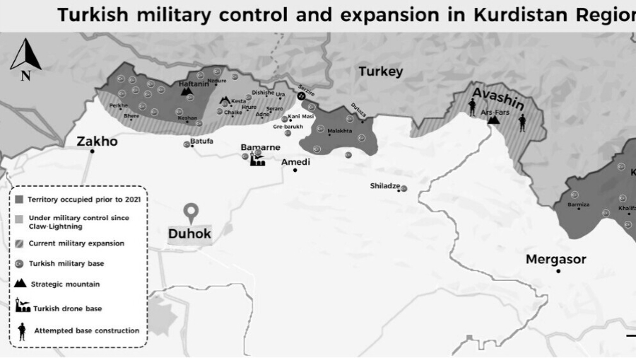 Kurdistan iraqui zonas invadidad por Turquia la-tinta