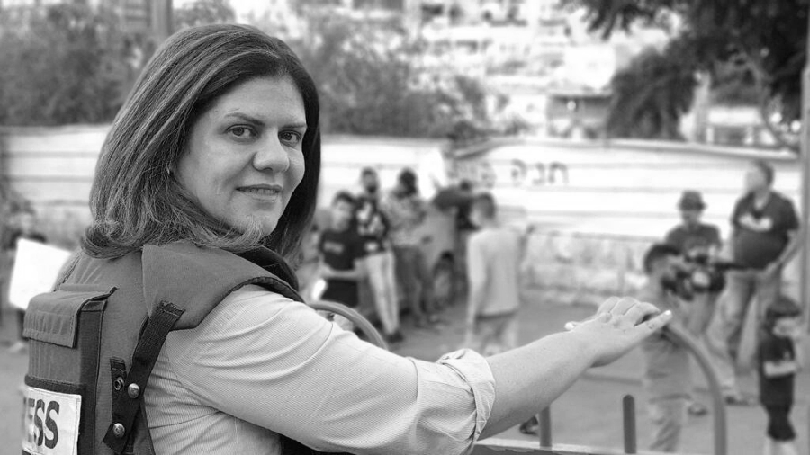 Palestina periodista Shireen Abu Akleh la-tinta